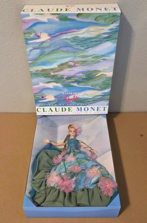 Vintage 1997 Mattel Claude Monet Water Lily Barbie #17783 Limited Edition NRFB