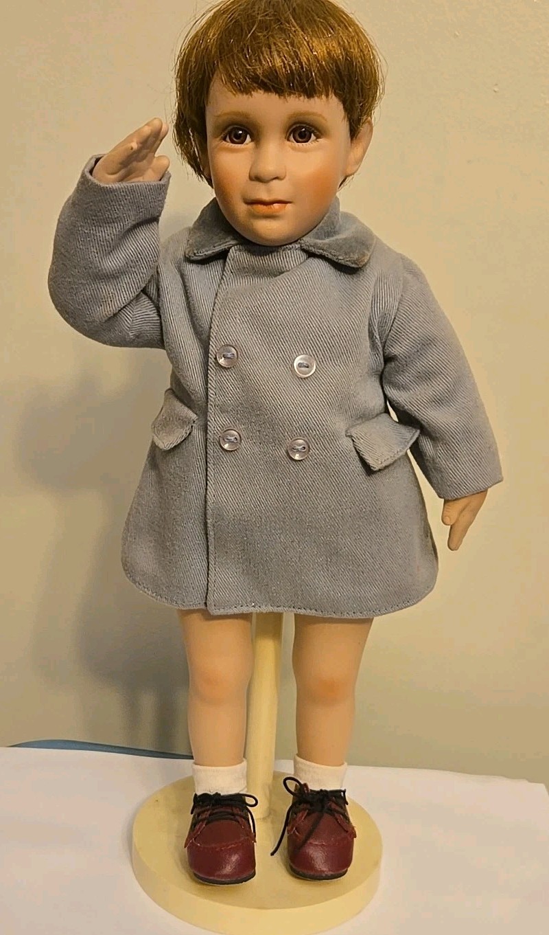 John John Kennedy Collection “Farewell Salute” Doll, Danbury Mint, Elke Hutchins