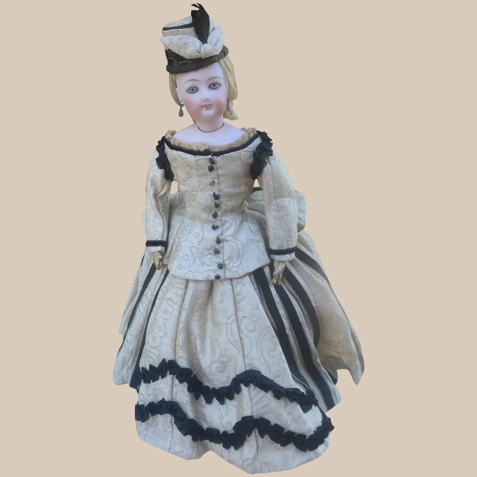 Antique French Bisque Poupee Fashion doll GAULTHIER 14”