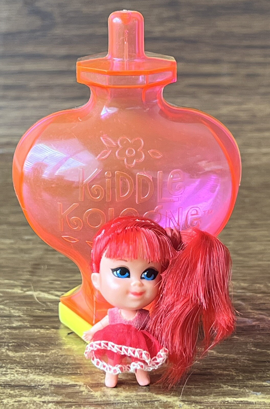 Vintage Kiddle Kologne Rosebud Doll & Bottle Mattel Toy Makers 1967 READ