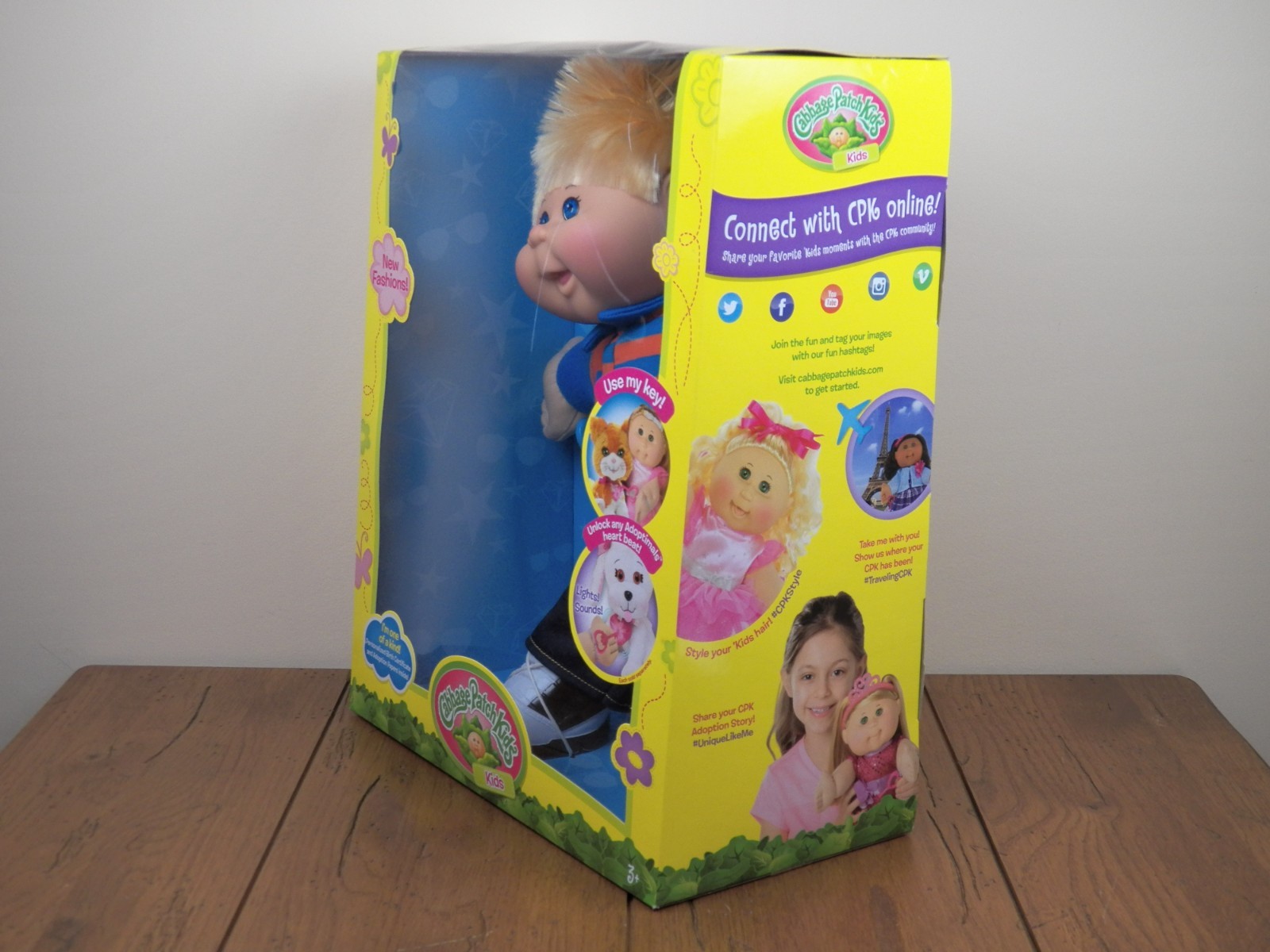 Cabbage Patch Kids 14″ Boy Plush Doll Blonde Hair Blue Eyes Caucasion*BRAND NEW*
