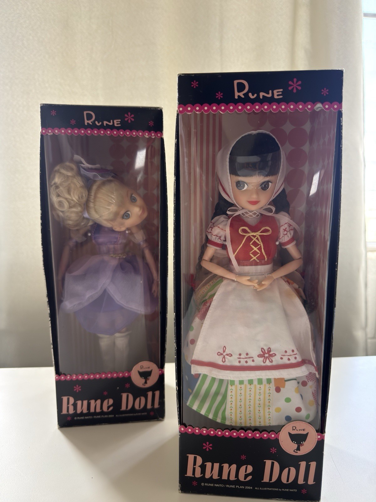 Sekiguchi Rune Doll – Rune Naito/ Rune Plan 2004 -Lot of 2 – In Box Heidi