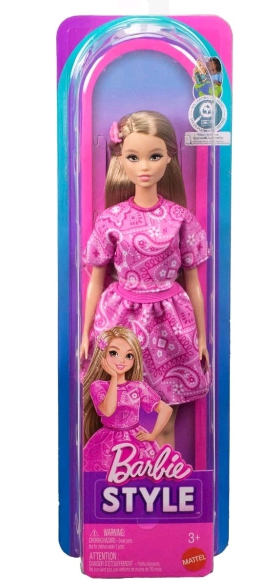 Barbie Style Fashionistas Pink Odile Face Doll #249 JJN62 2026 New! 2026 Mattel