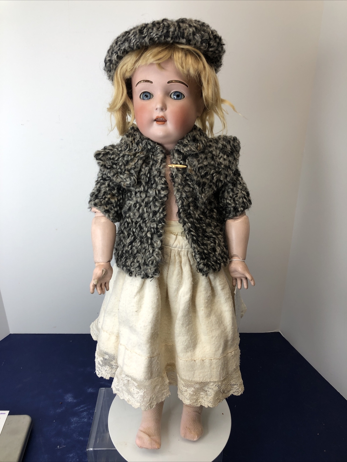 20” Antique German Kestner 196 Fur Eyebrows Bisque Doll Compo BJ Body BL Eye SC5