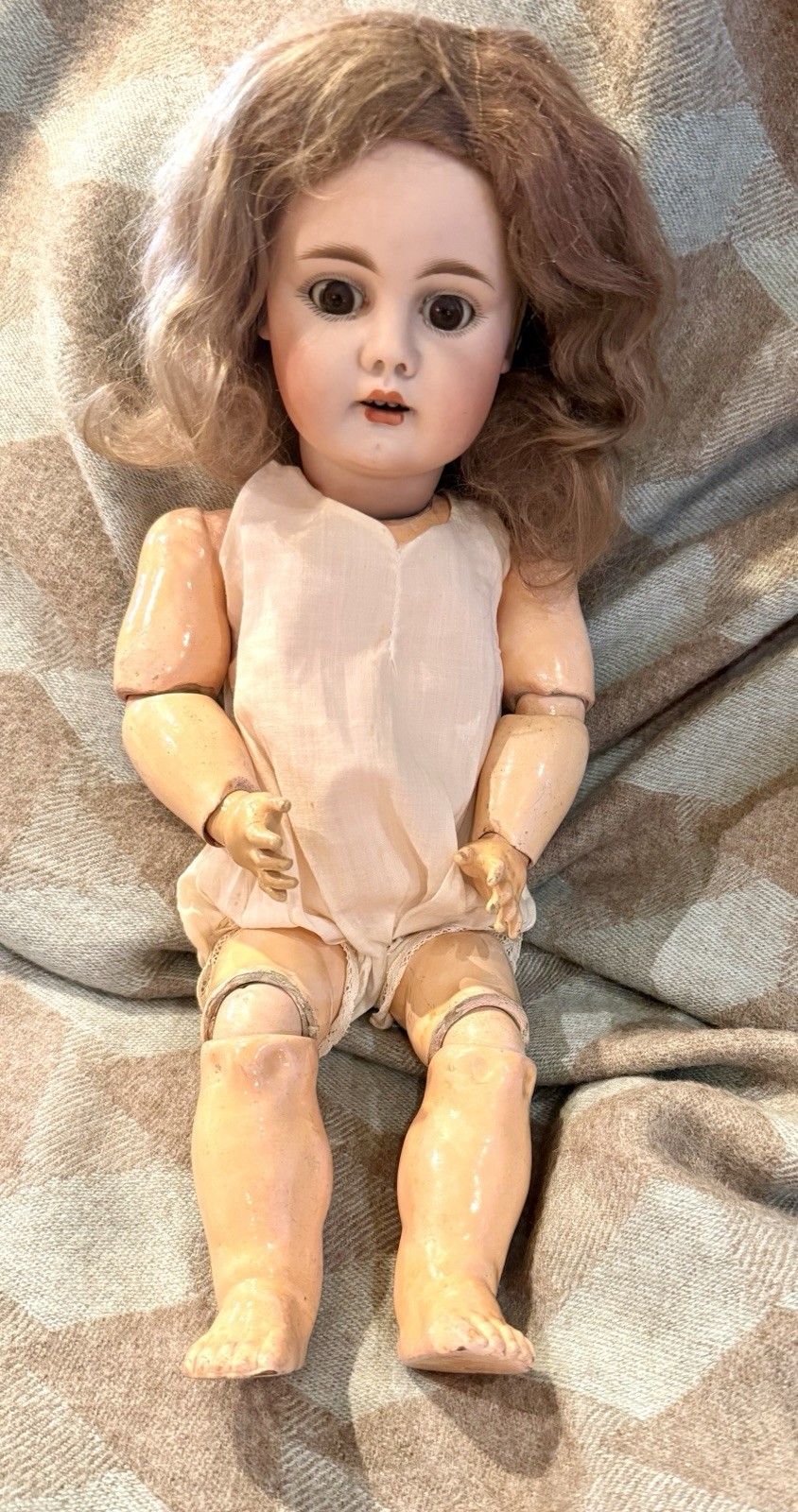 Bähr & Pröschild 204 Bisque Socket Head Character Doll, 15 ” EUC
