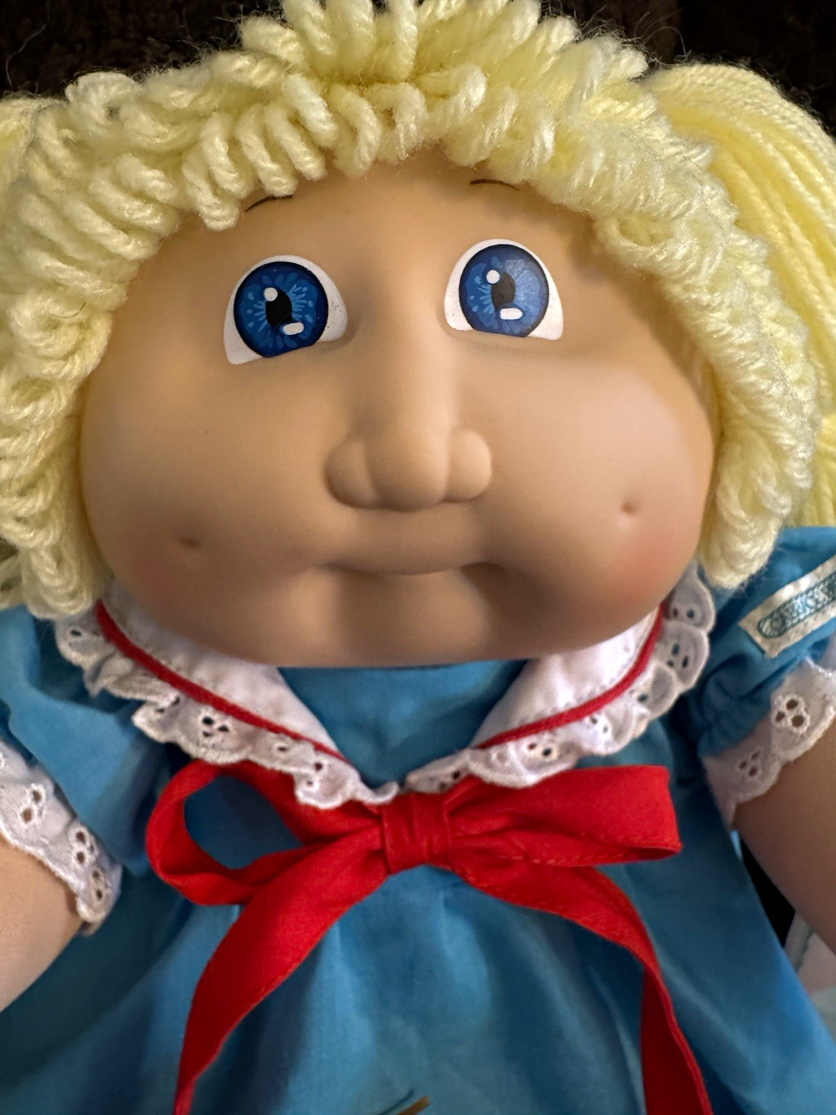 Cabbage Patch Kids Vintage 1984 16in Girl Blonde Curly/Straight Blue Eyes