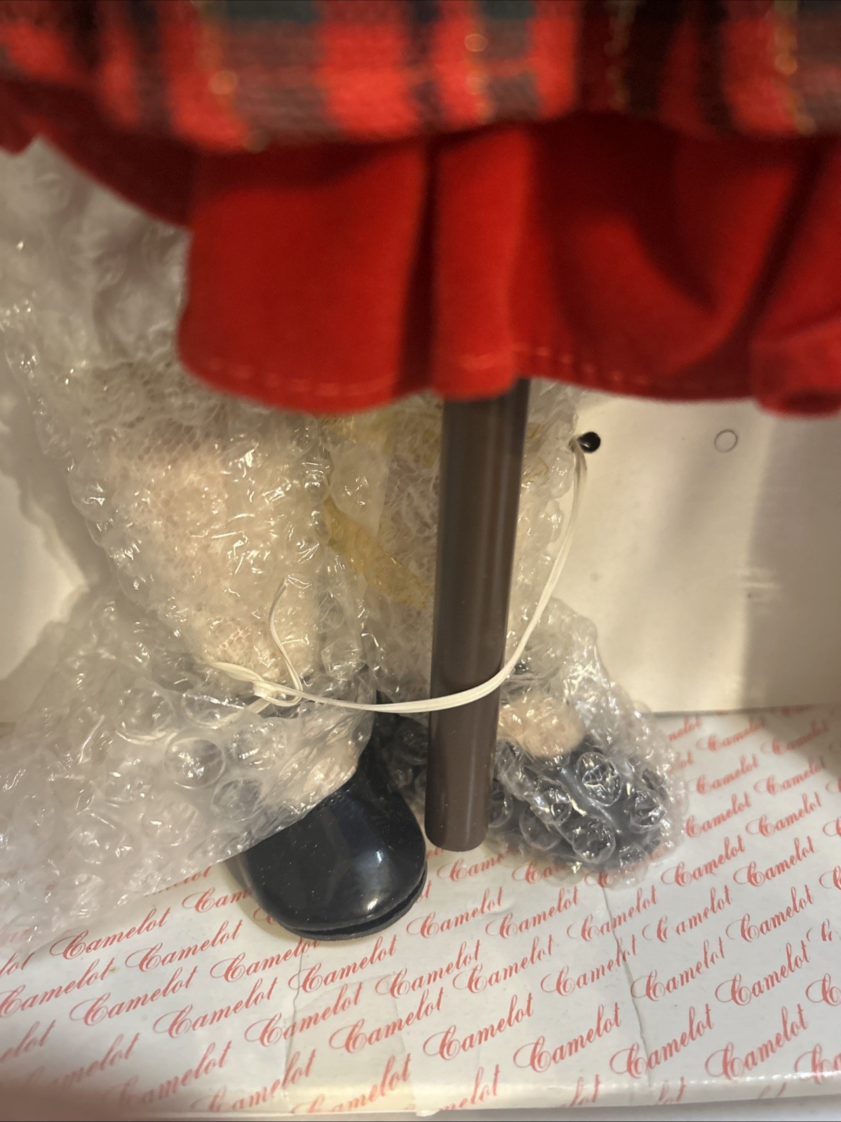 Authentic Camelot Handcrafted Doll – Holly / Porcelain / 24″ W Stand & Cert