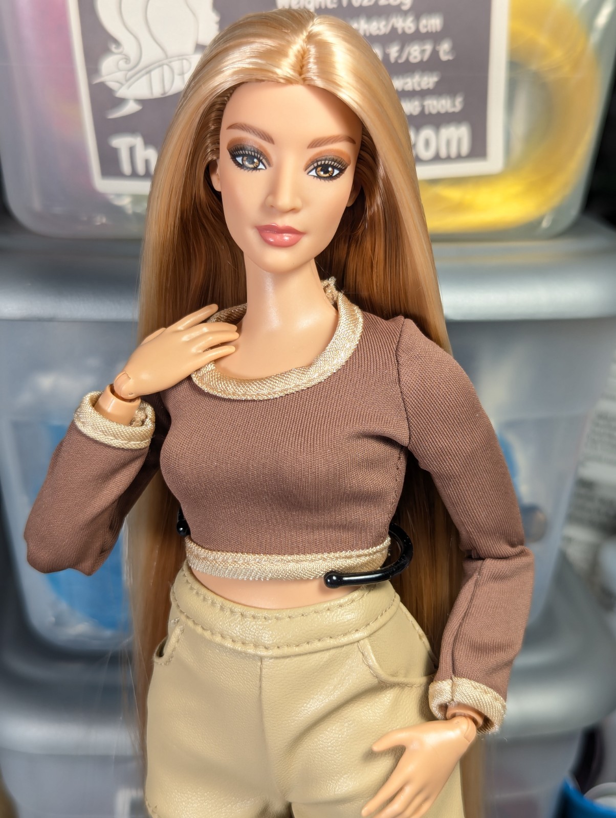 OOAK Reroot You Create Barbie Basics Kit 5 Lizzette Long Blonde Brown Blend Hair