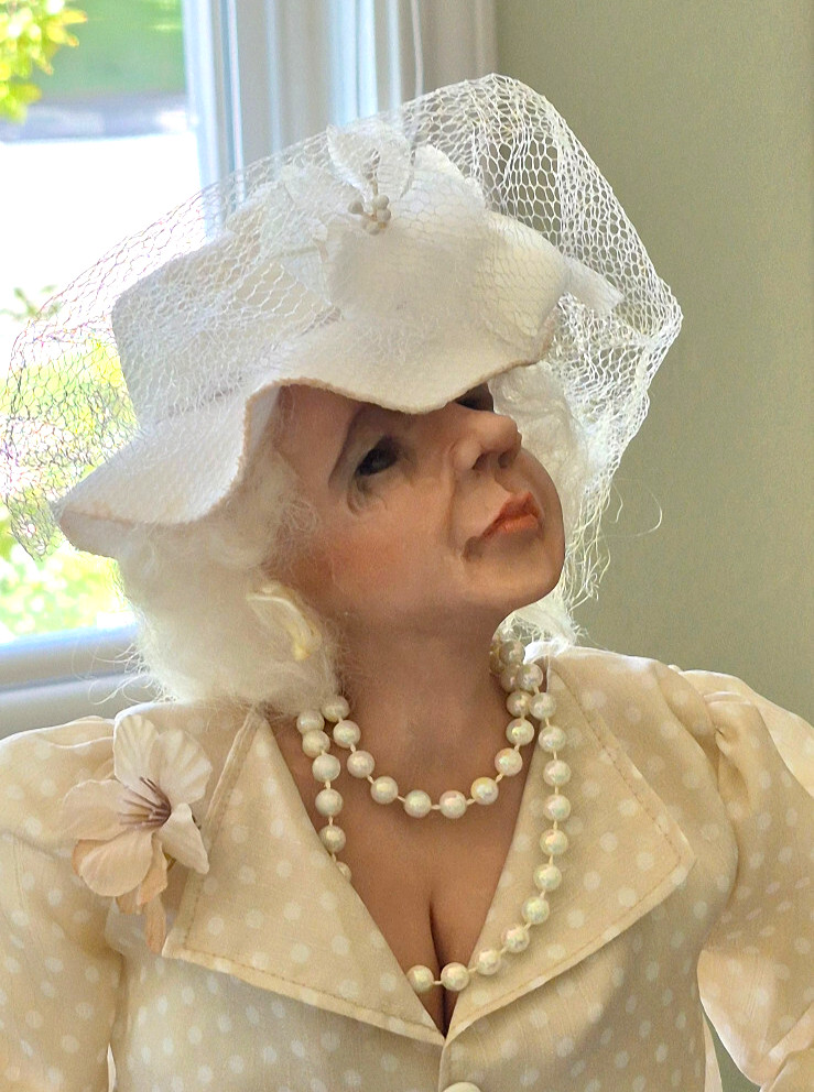 Artistan made Doll, Signed & dated 1999 – 22 inches tall – Classy one-of-a-kind