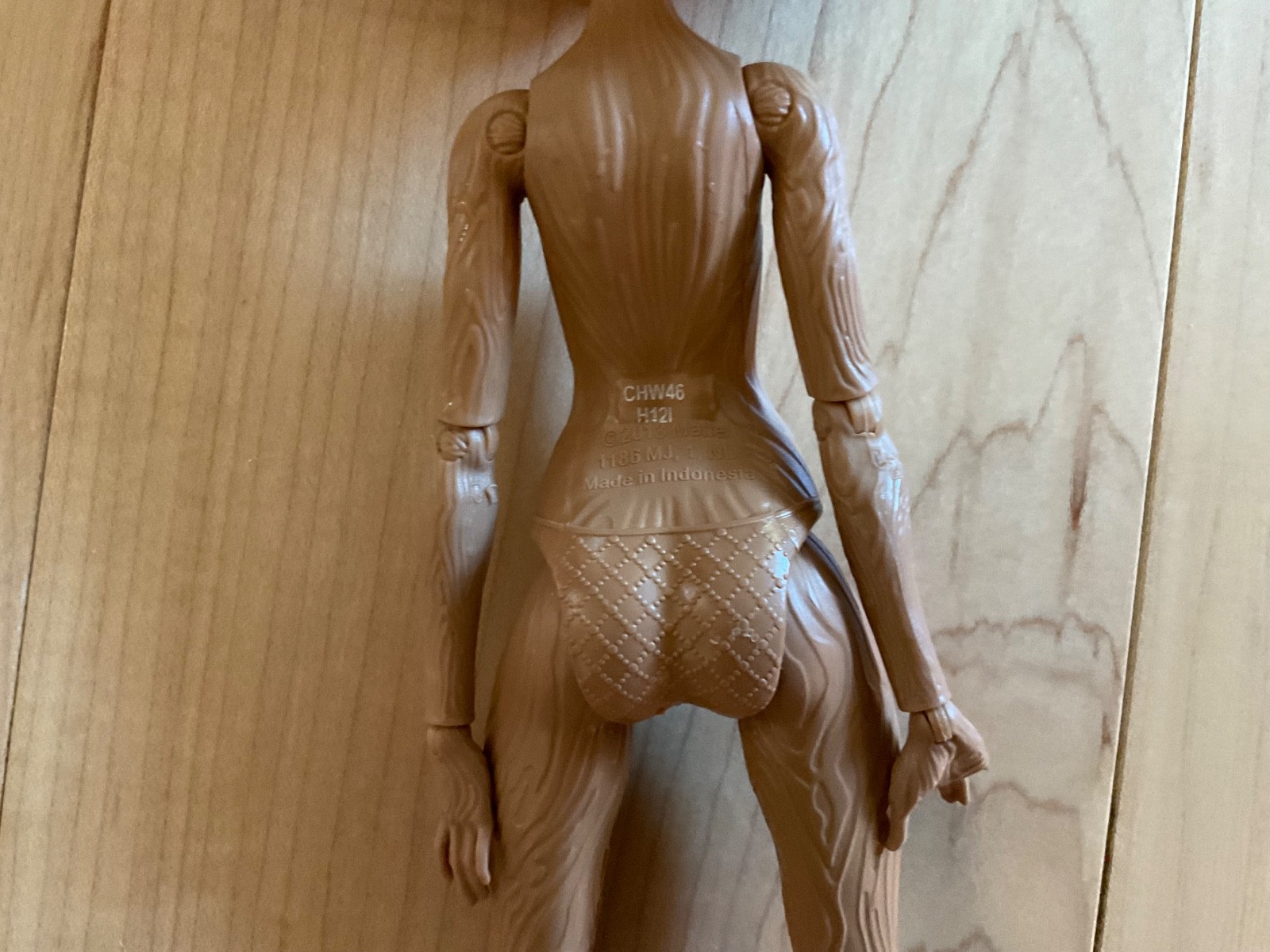 Brunette Ever After Candy Coated Cedar Wood Doll, SuperGirl outfit