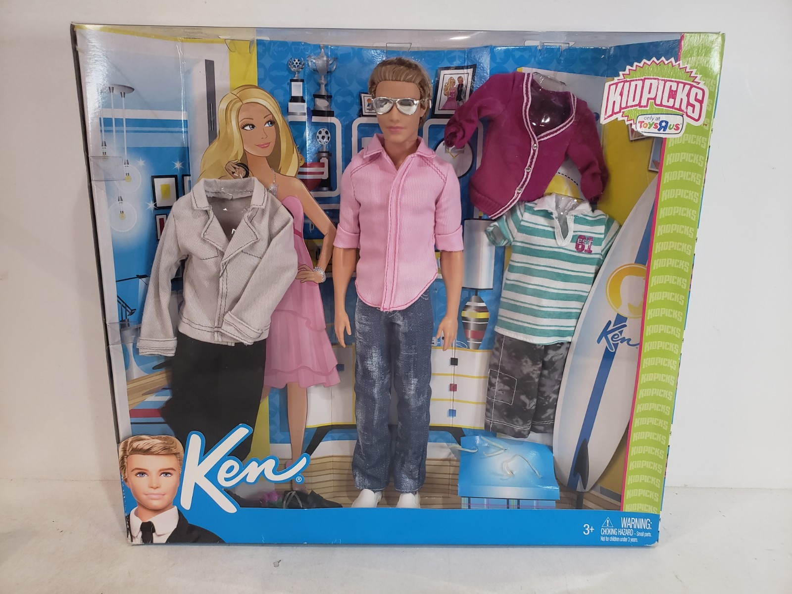 KIDPICKS TOYS R US KEN BARBIE DOLL 2010 MATTEL V2216 NRFB