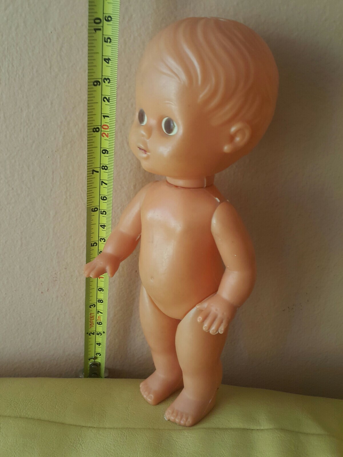 VINTAGE TOY BOY GIRL CAUCASION DOLL 1970 USSR SOVIET RUSSIA HARD PLASTIC