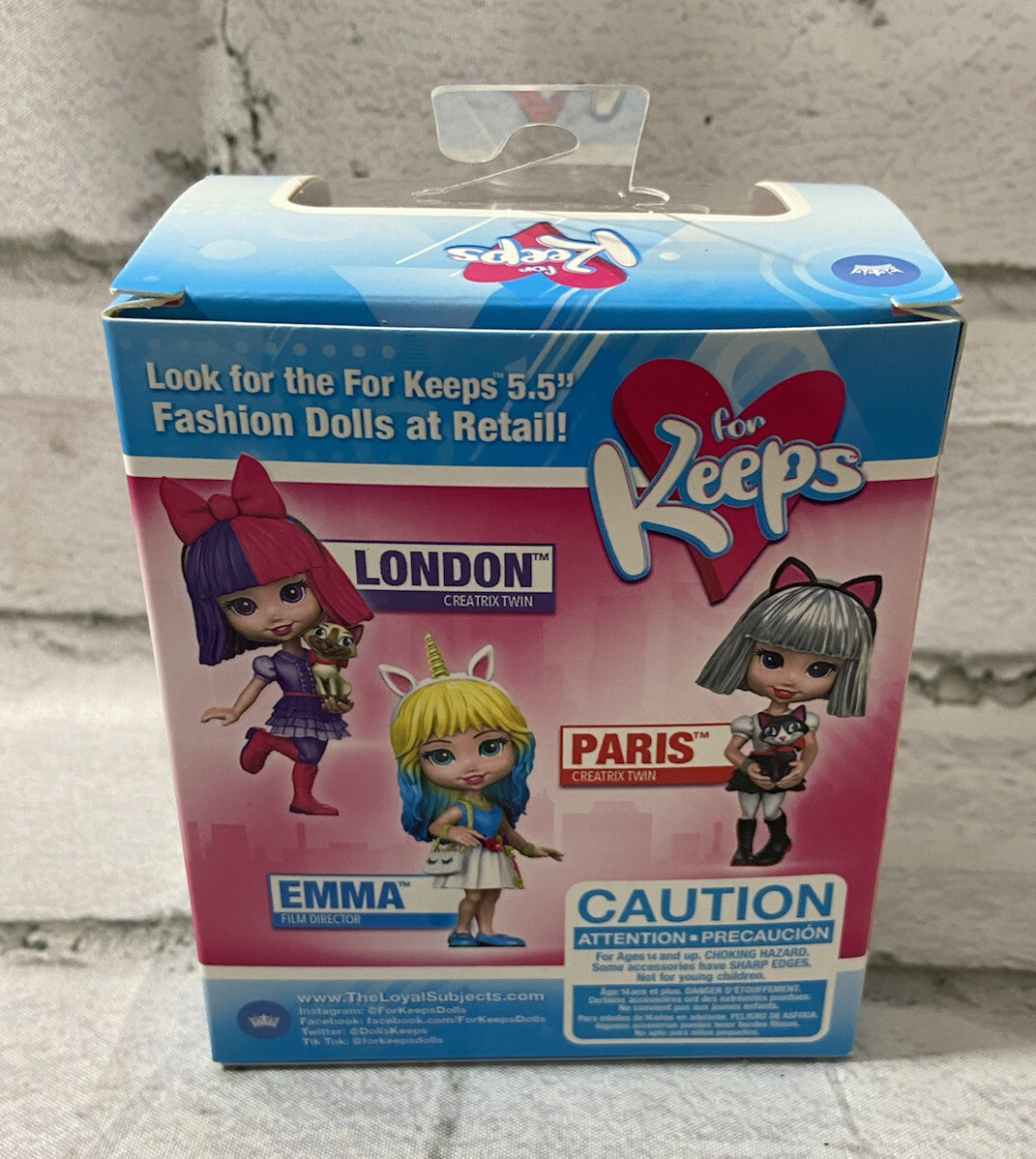 Loyal Subjects Wave 2 For Keeps “Paris” Fashion Doll with Kitten – Mini