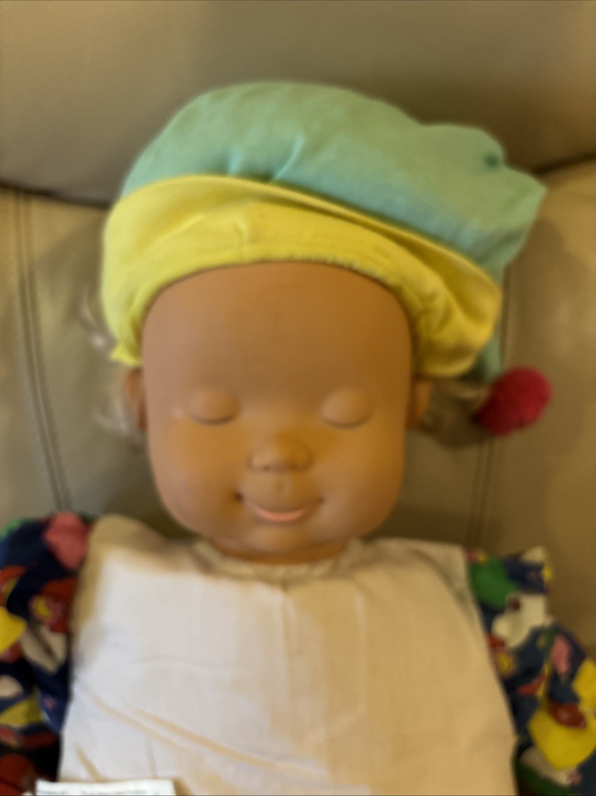 My Size Two Faced Doll Double Sided Asleep Awake 42″ long Suzie Stretch Vintage