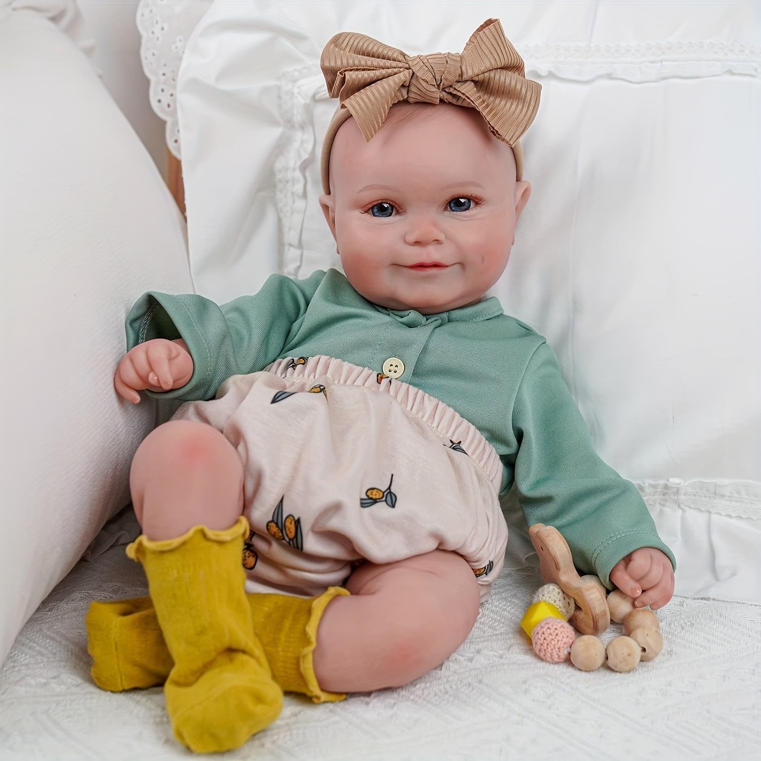 Reborn Baby Dolls Girl Handmade Real Life Vinyl Silicone22“ Newborn Doll Gift