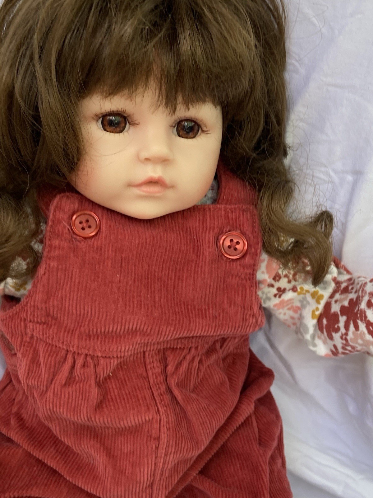 Kaydora Reborn Baby Cloth body Silicone arms and legs 18 inches Brown Brown