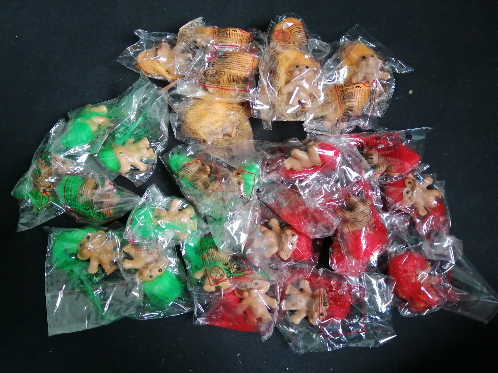 X30 TROLLS TROLL DOLL PENCIL Toppers PEN TOPPERS New Red / Green / Orange Lot