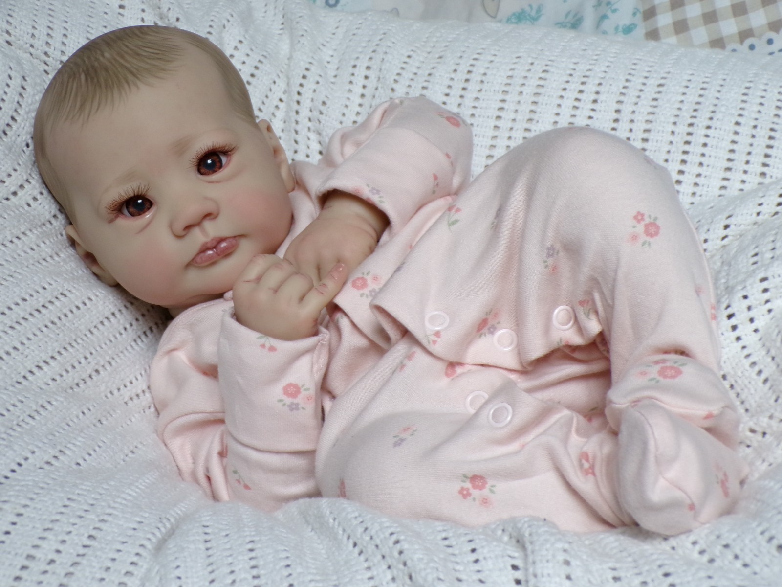 Reborn Baby Girl Doll ~ Lali ~ Painted Hair ~ 20″ in Length!!