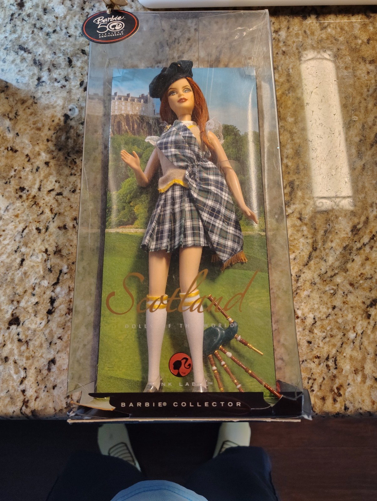 2008 Mattel Scotland Barbie Doll 50th Pink Label Collection Dolls of the World :