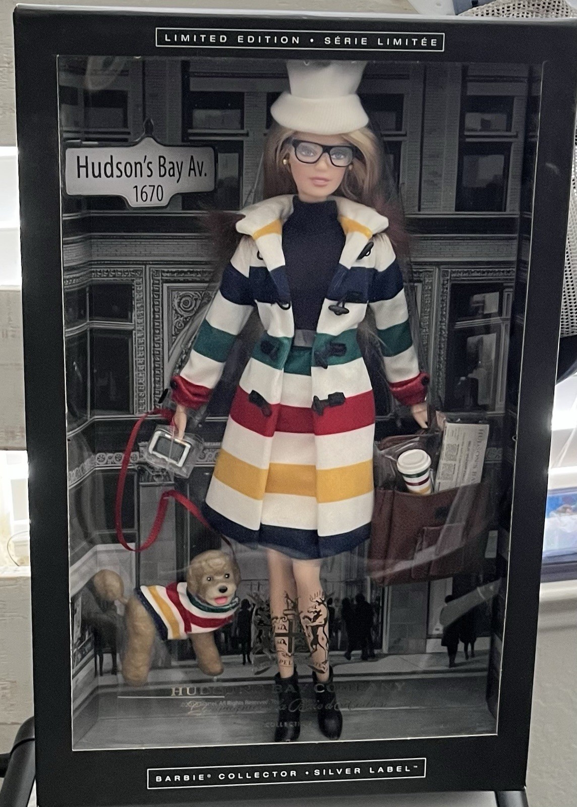 2016 Mattel #DJN09 Hudson’s Bay Company Barbie Collector Silver Label NRFB MINT