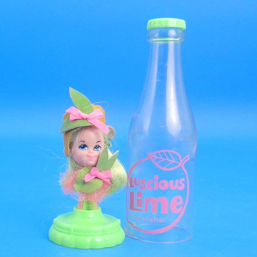 Vintage Liddle Kiddles *LUSCIOUS LIME KOLA* Doll in Soda Bottle Mattel 1960s