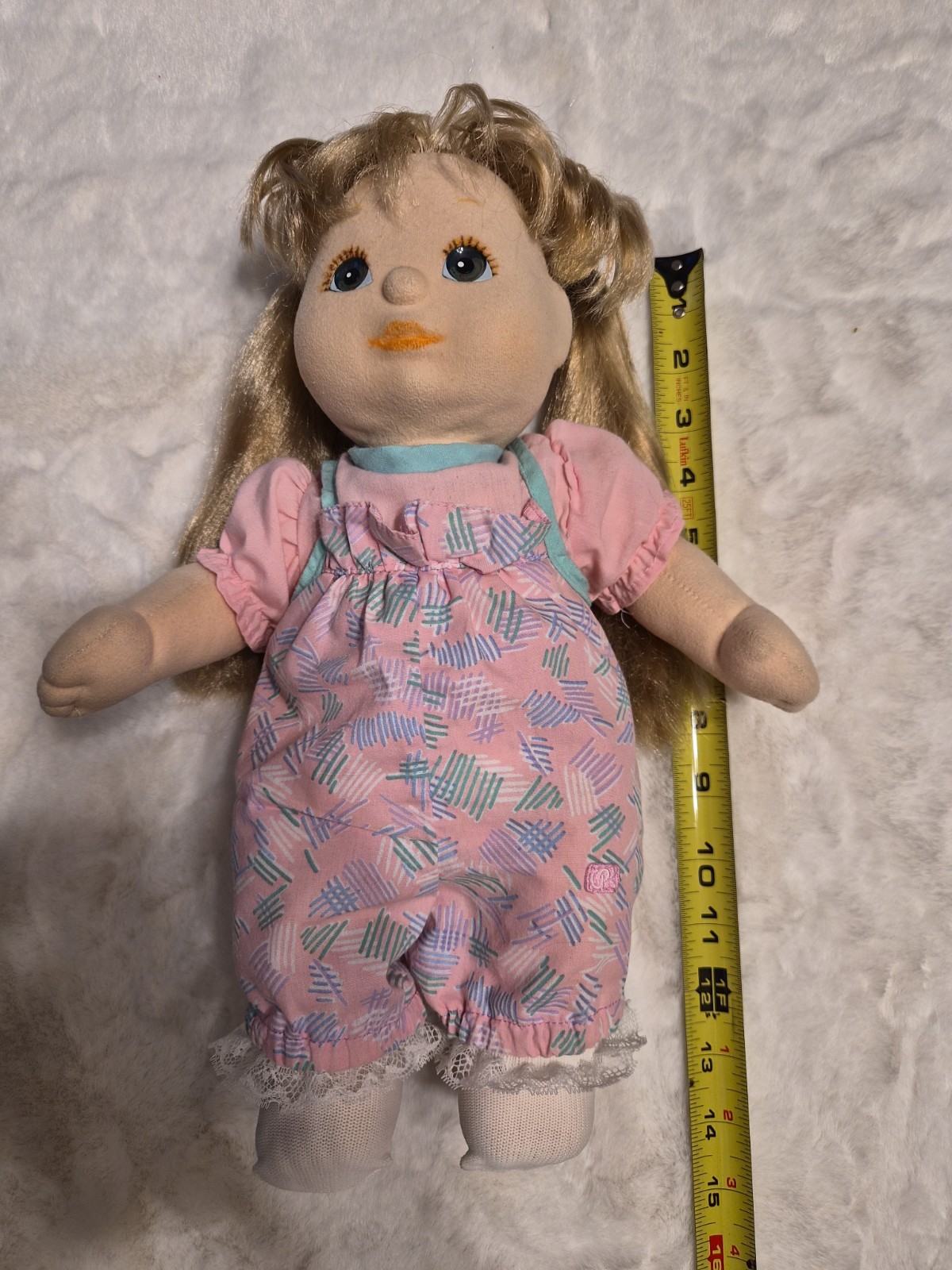 VTG 1985 Mattel My Child Girl Doll Blonde Hair Blue Eyes 14″ Soft Body