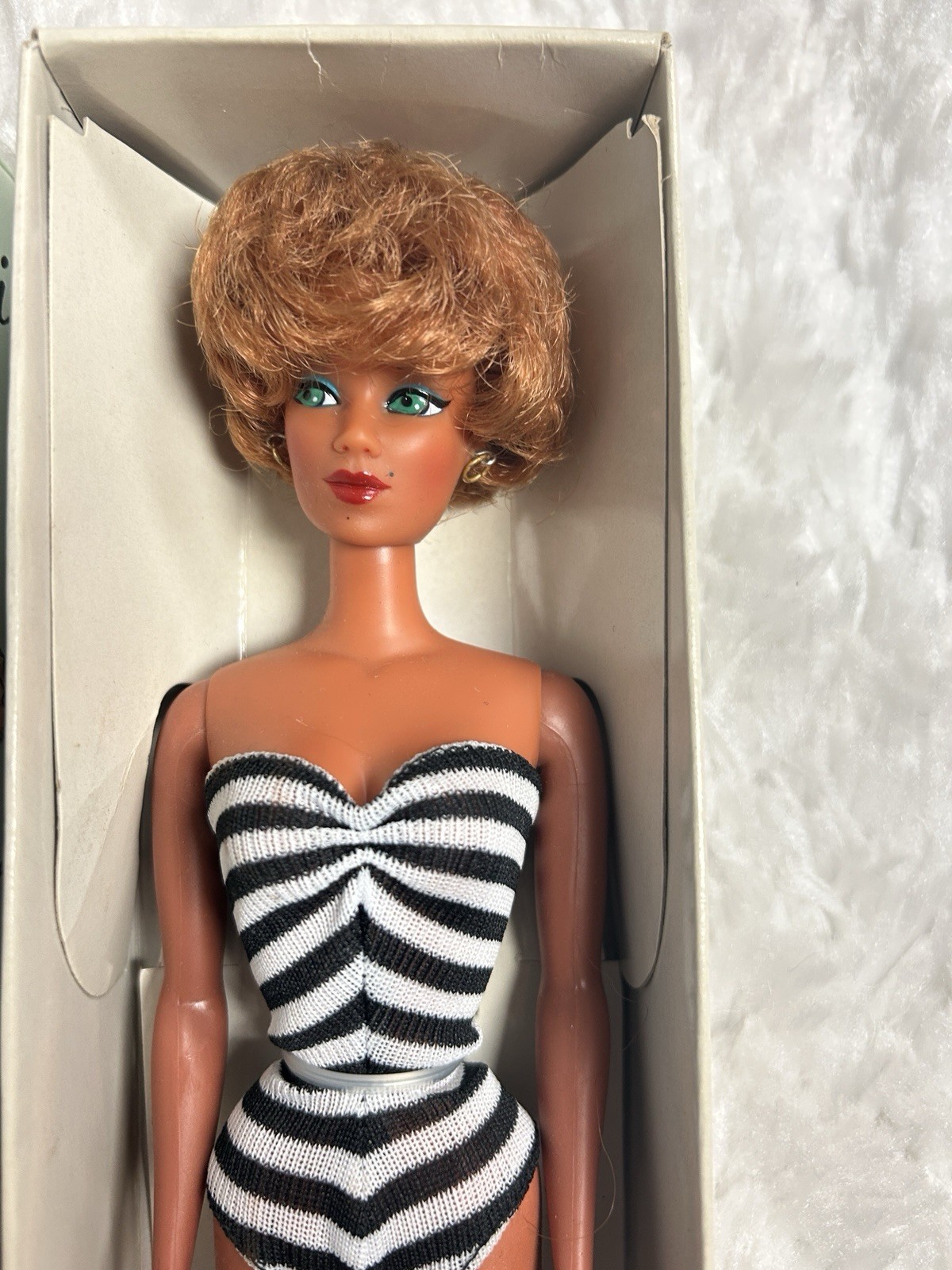 New Retro Candi Honey Bubble Red Lips Black White Swim Suit Hamilton