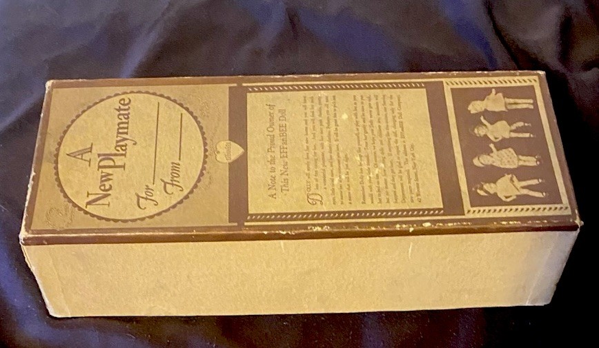 Rare Vintage 1930s Effanbee Patsyette Empty Box Factory Stamp COLORED Variation