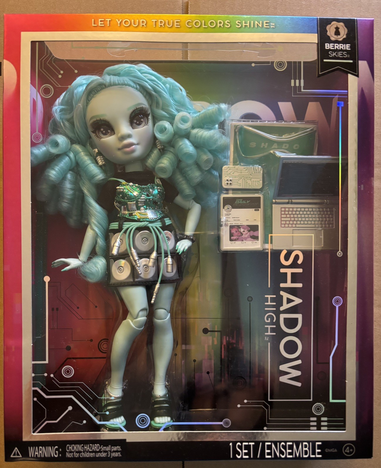 2023 MGA Shadow High Berrie Skies Fashion Doll New Rainbow High