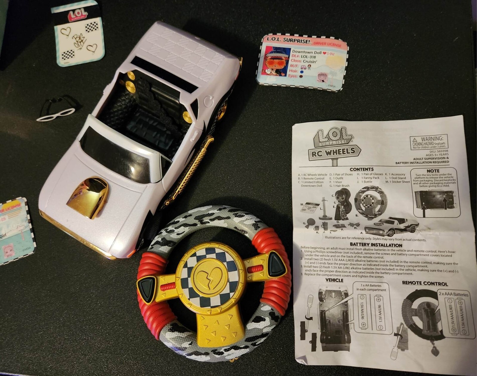 LOL surprise dolls LG used lot- several sets+ big BB + RC Wheelz included