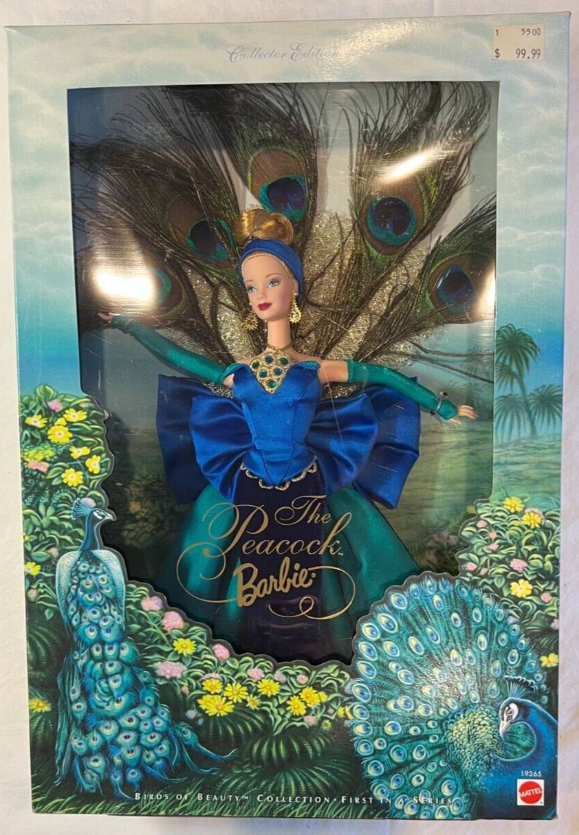 SIGNED!!! THE PEACOCK BARBIE – BIRDS OF BEAUTY – COLLECTOR EDITION- 1998