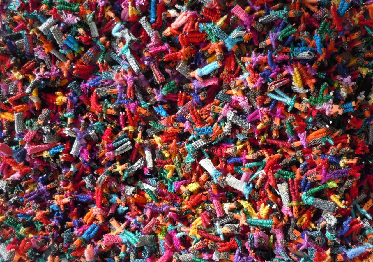 110 Tiny Worry Dolls – Guatemalan Trouble Doll Handmade Mayan – US Seller! NEW
