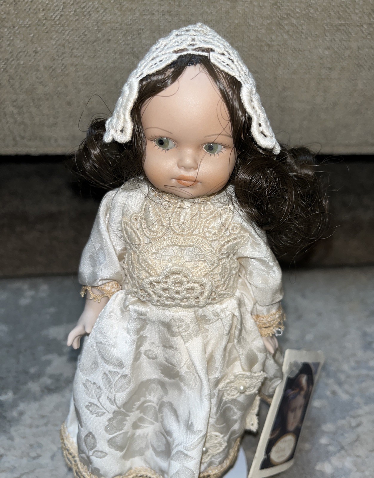Le Bambole Di Arianna 9” Porcelain Doll Made Italy Sets Pura Pure Silk