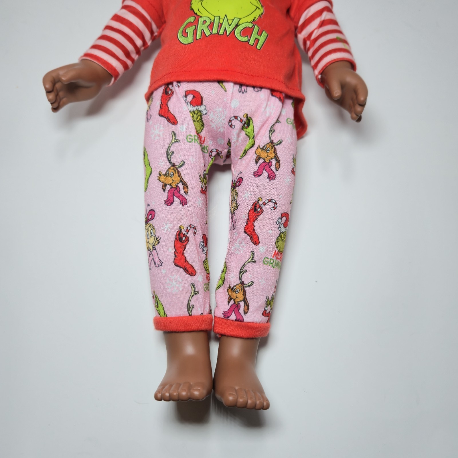 My Life As Poseable Grinch Sleepover 18 Inch Doll Dark Brunette Hair, Brown Eyes