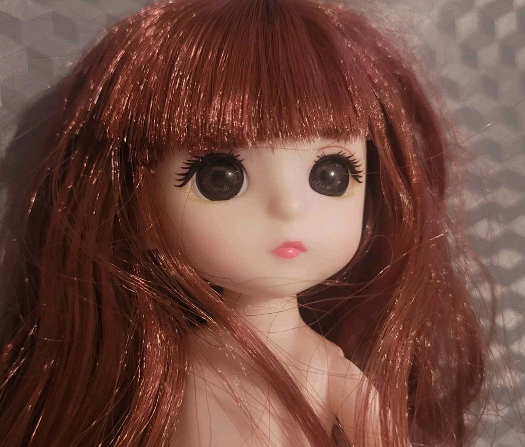 1/12 16cm Nude Mini Cute BJD Girl Dol 13 Movable Jointed Body (shoes gift)