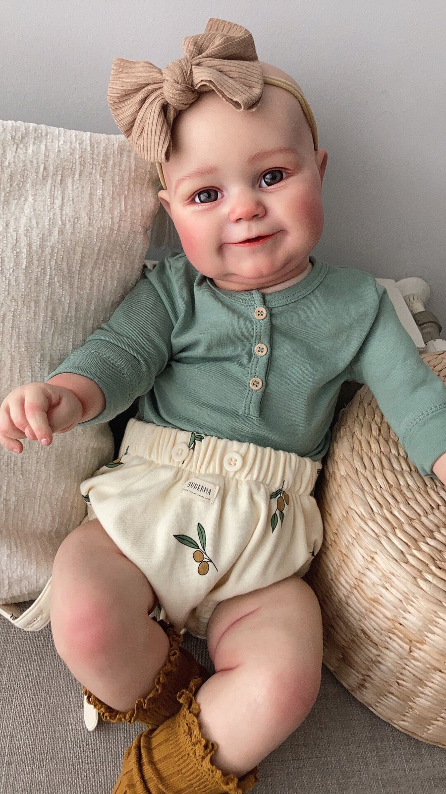 24″ Big Reborn Baby Dolls Maddie Realistic Weighted Toddler Doll Girl Toy Gifts