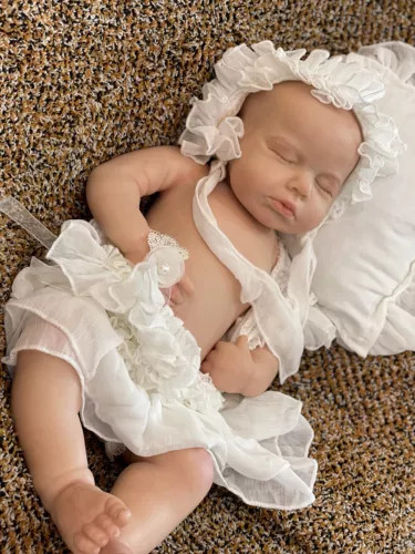 19” solid silicone doll silicone reborn doll silicone girl doll toys gifts