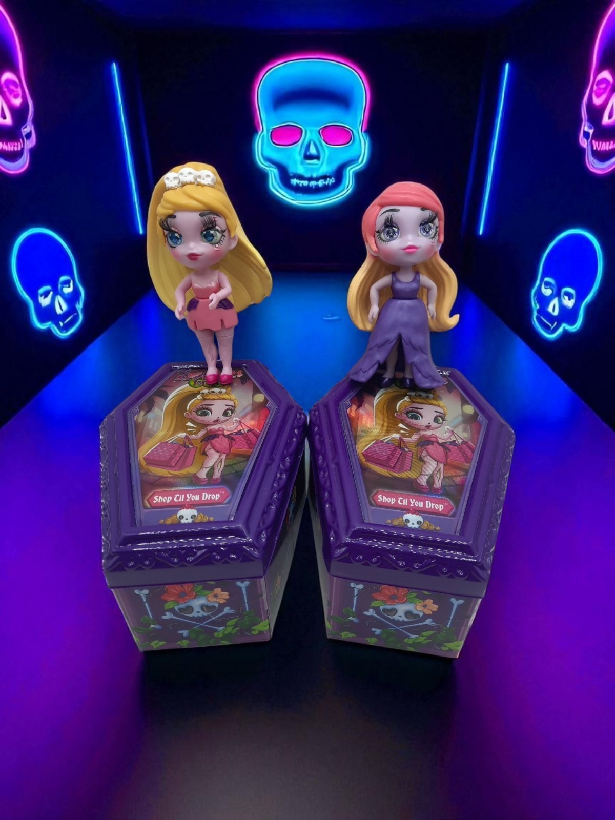 Zombaes Forever Doll 3.5in SHOP TIL YOU DROP Preowned Two Dolls See Description