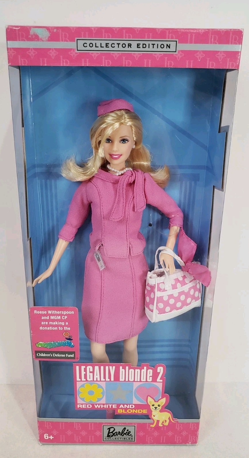 LEGALLY BLONDE 2 BARBIE DOLL 2003 COLLECTOR EDITION MATTEL B9234 NRFB