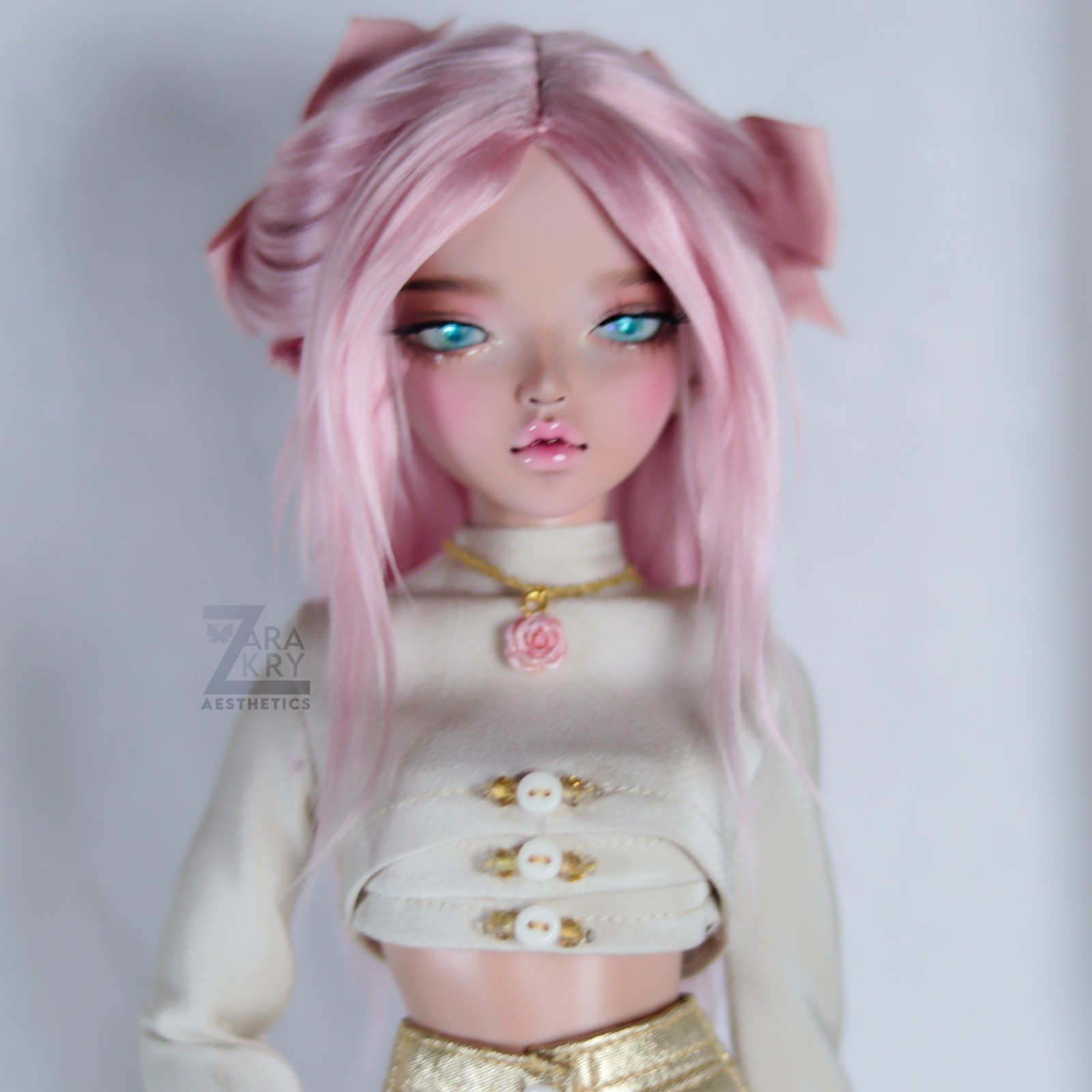 Minifee Chloe Dreaming Elf Tan BJD MSD 1/4 Doll custom faceup OOAK floral theme