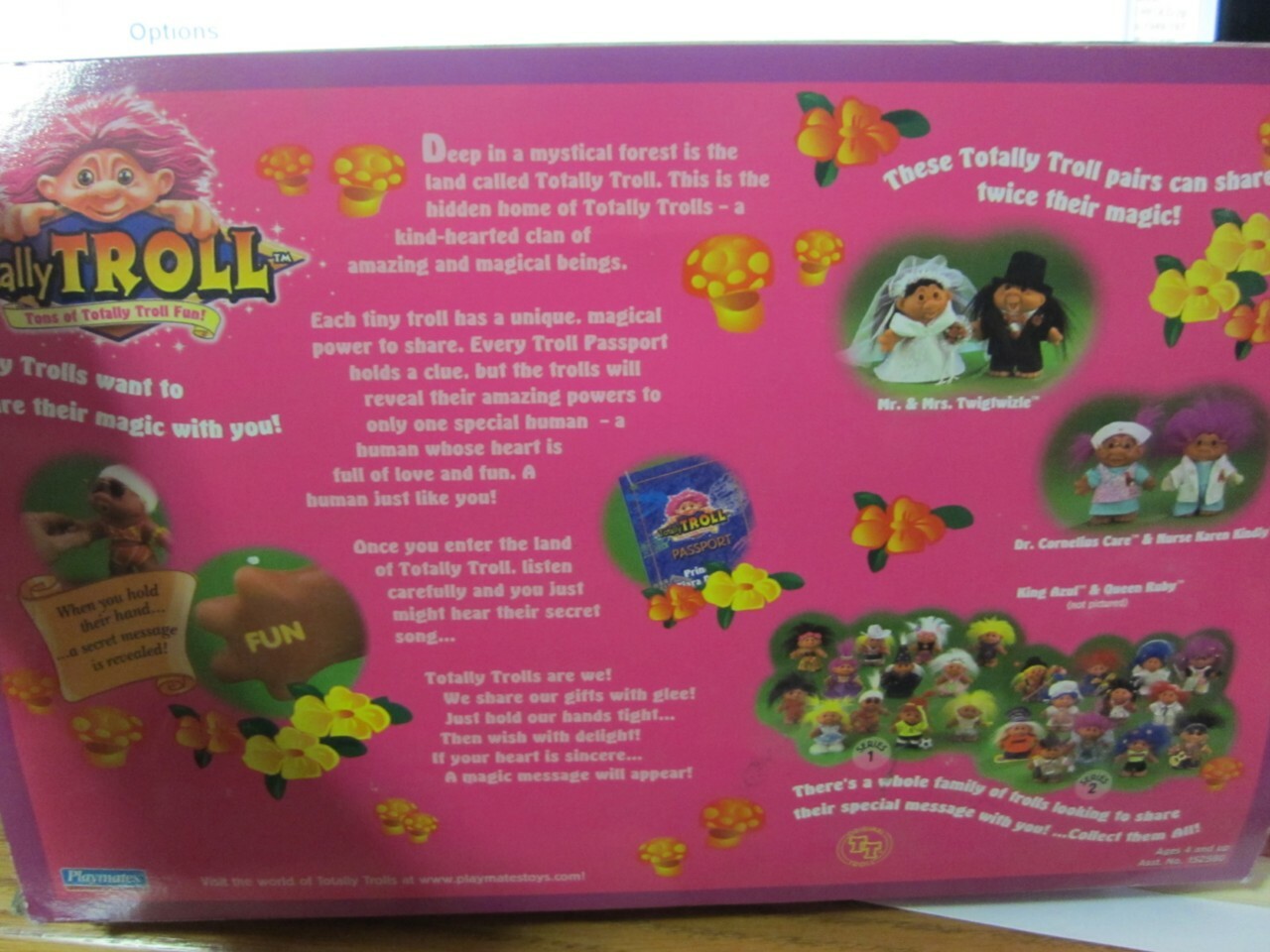 Totally Troll 2001 Playmates Set 2 QUEEN RUBY & KING AZUL New NRFB Secret Hands