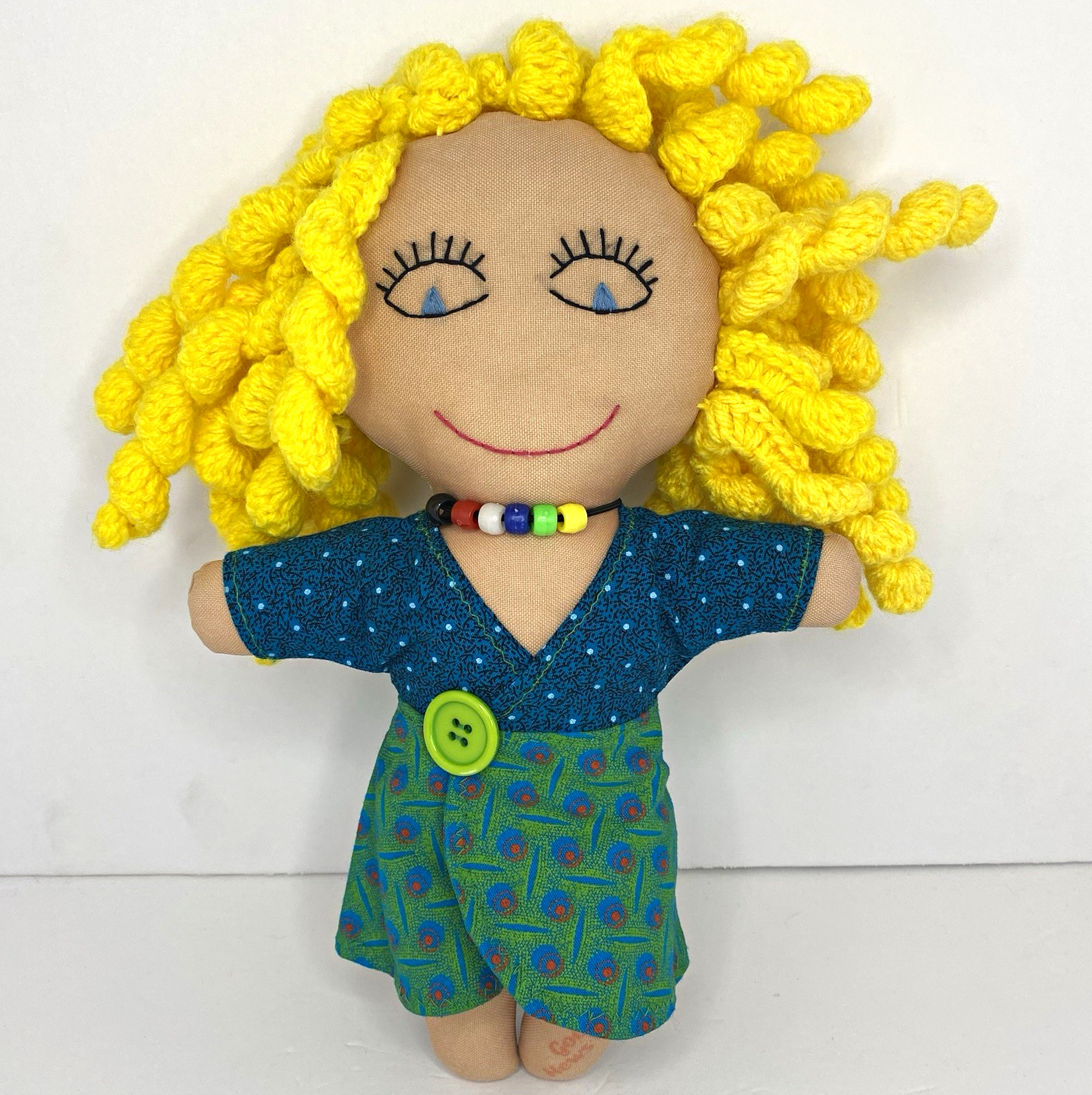 Project Dorcas South Africa Good News Doll Handmade Two Faces Double Sided
