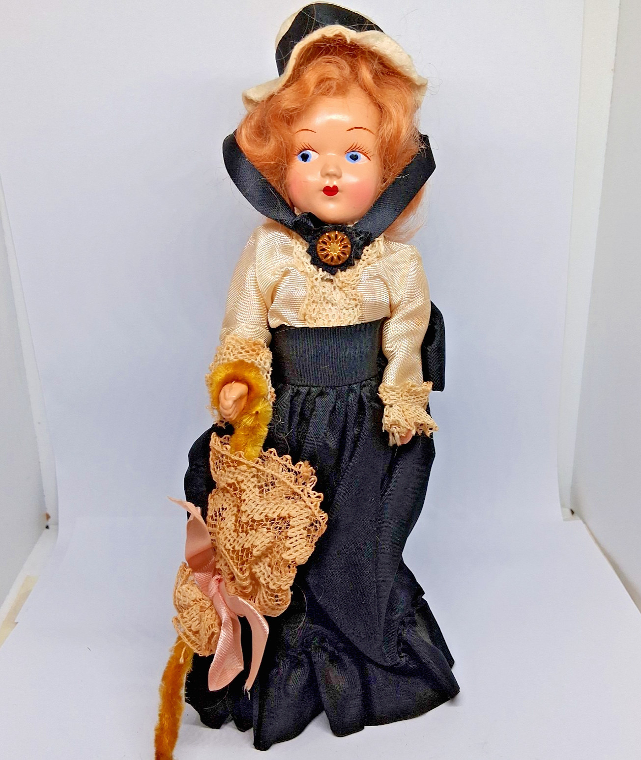 Vintage Virga # 473 Gibson Girl Storybook 1940s 7.5 Inch Doll