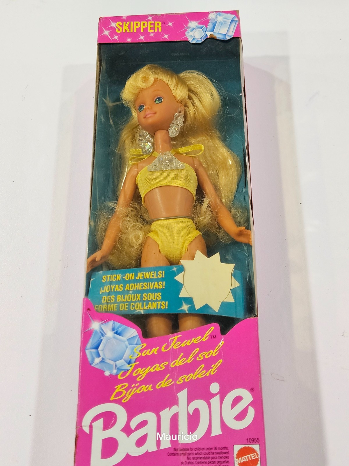 Barbie Sun Sensation Skipper with Dazzling Jewelry,1991!New in box.