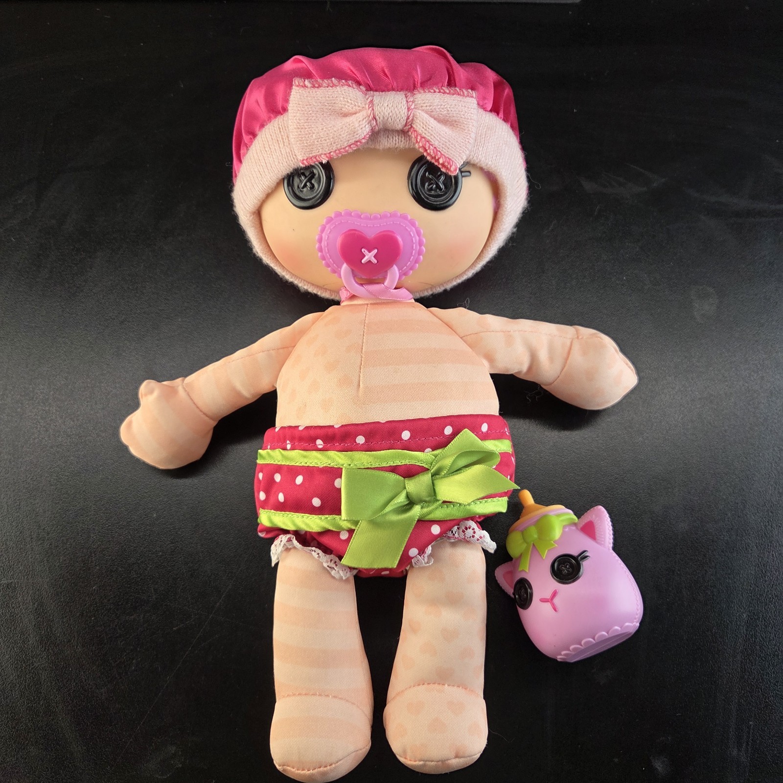 Lalaloopsy Babies Jewel Sparkles 12″ Plush Baby Doll With Hat + Bottle