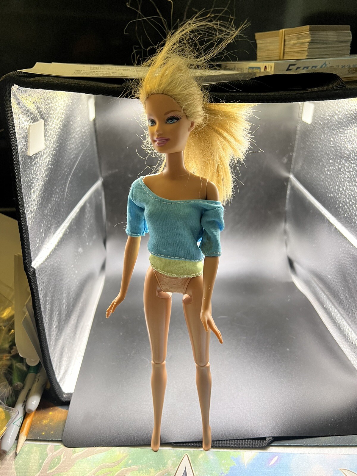 2012 Barbie with Blue and Green Shirt