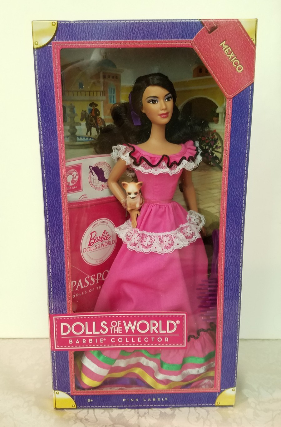 2011 Mattel Passport Dolls of the World Mexico Barbie #W3374 NEW NRFB