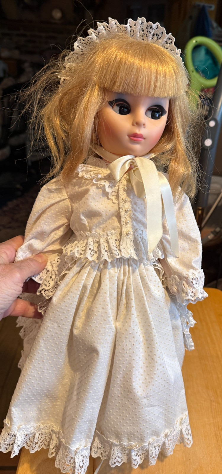 Vintage 1950’s A-E Allied Eastern Rubber Vinyl Fashion Bride Doll 19”H