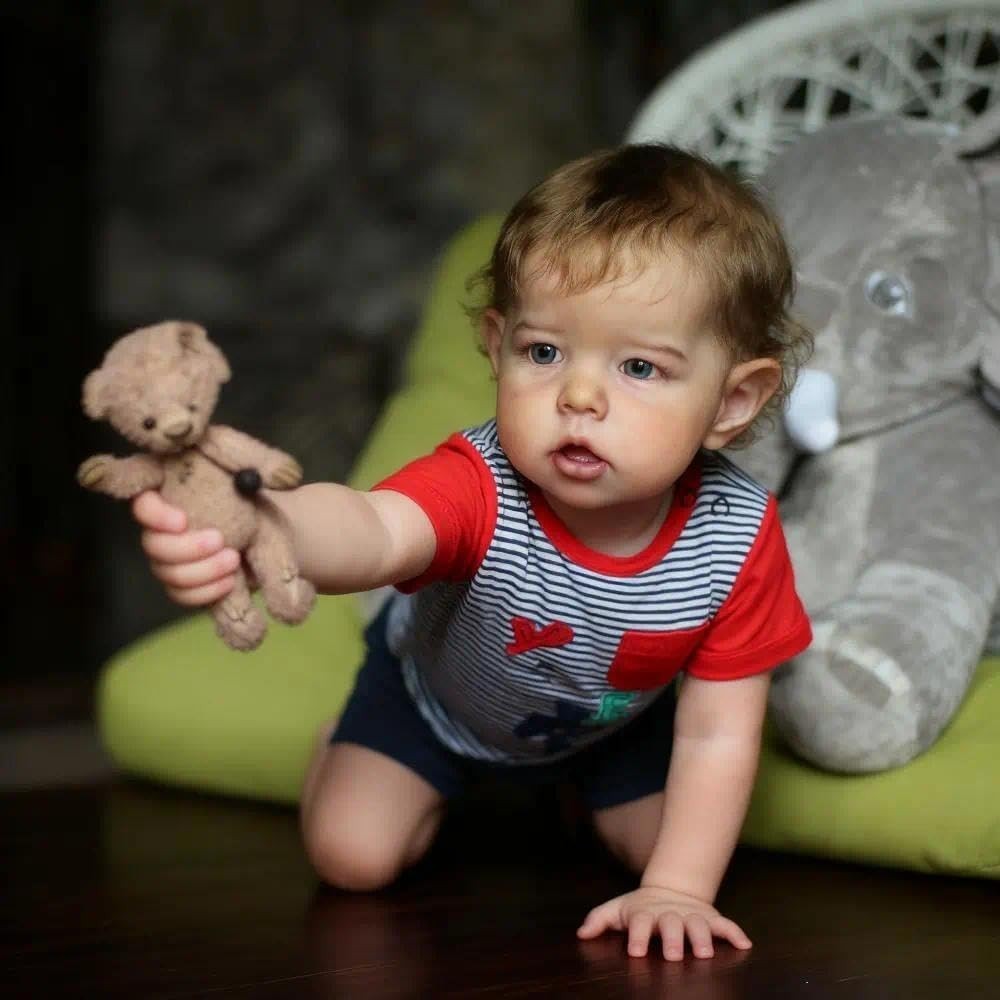Lifelike Reborn Baby Dolls Boy 19 Inch Full Body Silicone Realistic Newborn Baby