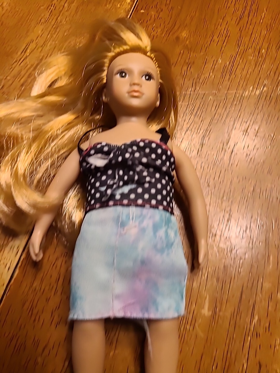 Lori Our Generation 6” Mini Battat Doll Blond Hair Skirt And Top
